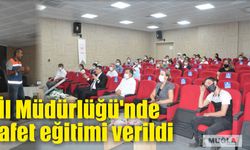 İl Müdürlüğü’nde afet eğitimi verildi