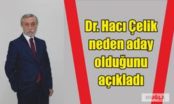 Dr. Hacı Çelik neden aday olduğunu açıkladı