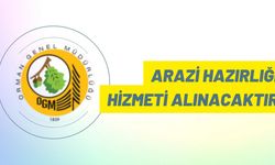 Arazi hazırlığı hizmeti alınacaktır