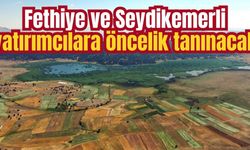 Fethiye ve Seydikemerli yatırımcılara öncelik tanınacak