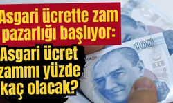 Asgari ücrette zam pazarlığı başlıyor: Asgari ücret zammı yüzde kaç olacak?