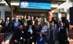 Şehit Mustafa Ayna’nın adı ortaokula verildi