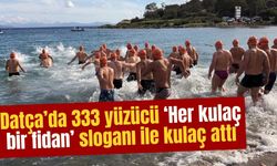 Datça’da 333 yüzücü ‘Her kulaç bir fidan’ sloganı ile kulaç attı