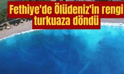 Fethiye'de Ölüdeniz'in rengi turkuaza döndü