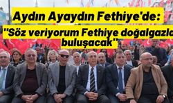 Aydın Ayaydın Fethiye'de: "Söz veriyorum Fethiye doğalgazla buluşacak"