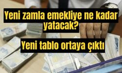 Yeni zamla emekliye ne kadar yatacak? Yeni tablo ortaya çıktı