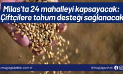 Milas’ta 24 mahalleyi kapsayacak: Çiftçilere tohum desteği sağlanacak