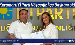 Karaman İYİ Parti Köyceğiz İlçe Başkanı oldu