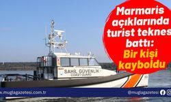 Marmaris açıklarında turist teknesi battı: Bir kişi kayboldu