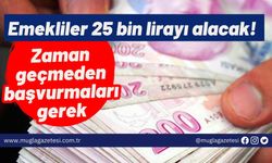 Emekliler 25 bin lirayı alacak! Zaman geçmeden başvurmaları gerek