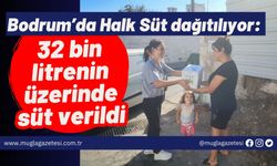 Bodrum’da Halk Süt dağıtılıyor: 32 bin litrenin üzerinde süt verildi