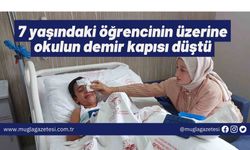 7 yaşındaki öğrencinin üzerine okulun demir kapısı düştü