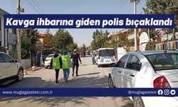 Kavga ihbarına giden polis bıçaklandı