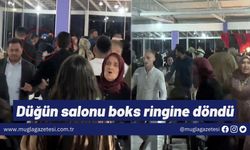 Düğün salonu boks ringine döndü