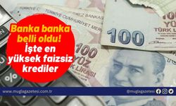 Banka banka belli oldu! İşte en yüksek faizsiz krediler