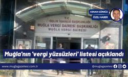 Muğla'nın 'vergi yüzsüzleri' listesi açıklandı