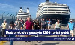 Bodrum'a dev gemiyle 1204 turist geldi