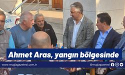 Ahmet Aras, yangın bölgesinde