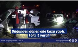 Düğünden dönen aile kaza yaptı: 1 ölü, 3 yaralı