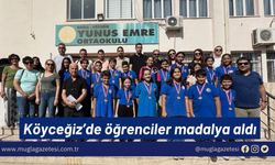 Köyceğiz’de öğrenciler madalya aldı