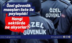 Özel güvenlik maaşları liste ile paylaşıldı! Hani sektörde ne alıyorlar