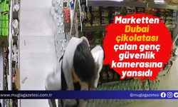 Marketten Dubai çikolatası çalan genç güvenlik kamerasına yansıdı