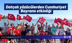 Datçalı yüzücülerden Cumhuriyet Bayramı etkinliği