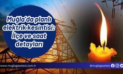 Muğla’da planlı elektrik kesintisi: İlçe ve saat detayları