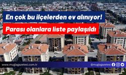 En çok bu ilçelerden ev alınıyor! Parası olanlara liste paylaşıldı