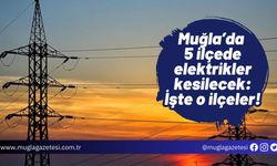 Muğla’da 5 ilçede elektrikler kesilecek: İşte o ilçeler!