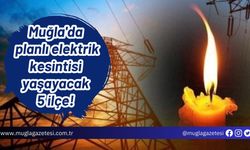 Muğla'da planlı elektrik kesintisi yaşayacak 5 ilçe!