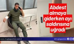 Abdest almaya giderken ayı saldırısına uğradı