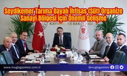 Seydikemer Tarıma Dayalı İhtisas (Süt) Organize Sanayi Bölgesi İçin Önemli Gelişme