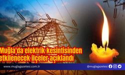 Muğla'da elektrik kesintisinden etkilenecek ilçeler açıklandı