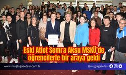 Eski Atlet Semra Aksu MSKÜ’de öğrencilerle bir araya geldi