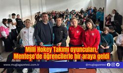 Milli Hokey Takımı oyuncuları, Menteşe'de öğrencilerle bir araya geldi