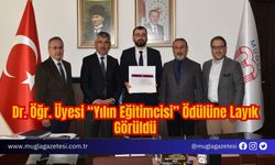 Dr. Öğr. Üyesi “Yılın Eğitimcisi” Ödülüne Layık Görüldü