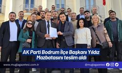 AK Parti Bodrum İlçe Başkanı Yıldız Mazbatasını teslim aldı