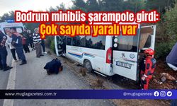 Bodrum minibüs şarampole girdi: Çok sayıda yaralı var