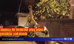 Tabanca ile birbirine ateş eden çocuklar yakalandı