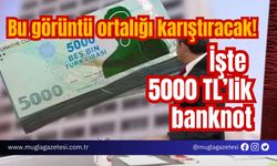 Bu görüntü ortalığı karıştıracak! İşte 5000 TL’lik banknot