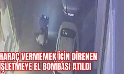 HARAÇ VERMEMEK İÇİN DİRENEN İŞLETMEYE EL BOMBASI ATILDI