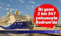 İki gemi 2 bin 347 yolcusuyla Bodrum'da