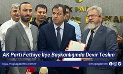 AK Parti Fethiye İlçe Başkanlığında Devir Teslim