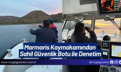 Marmaris Kaymakamından Sahil Güvenlik Botu ile Denetim