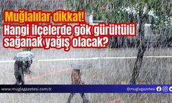 Muğlalılar dikkat! Hangi ilçelerde gök gürültülü sağanak yağış olacak?