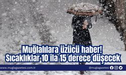 Muğlalılara üzücü haber! Sıcaklıklar 10 ila 15 derece düşecek