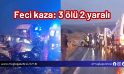 Feci kaza: 3 ölü 2 yaralı