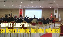 AHMET ARAS'TAN SU ÜCRETLERİNDE İNDİRİM MÜJDESİ