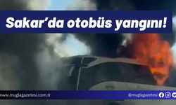 Sakar’da otobüs yangını!